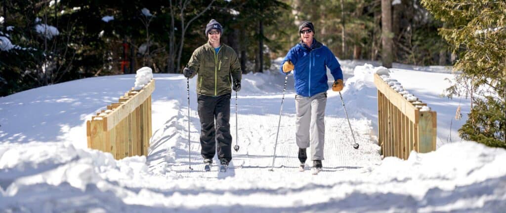 Cross-country skiing in Maine