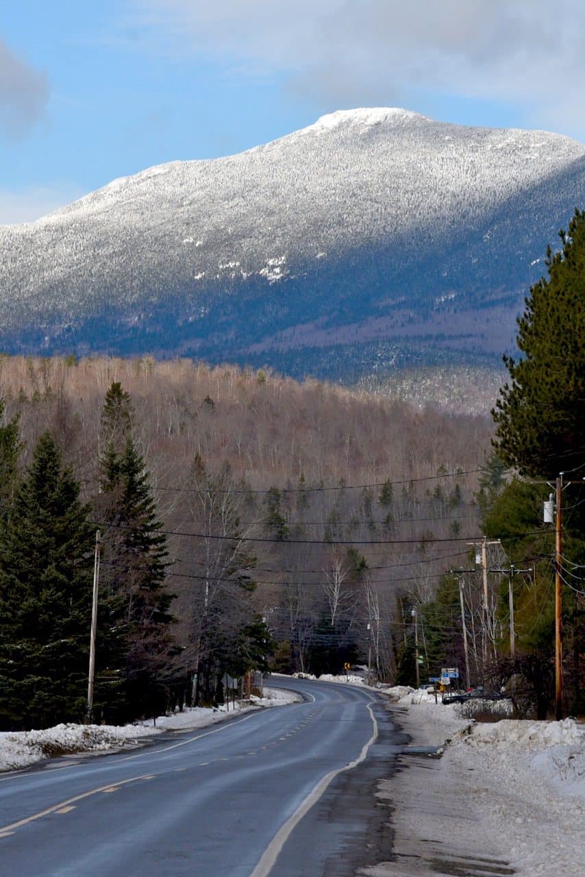Snow in Maine's mountains