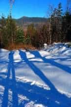 Cross country skiing in Maine