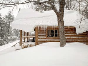Little Lyford Lodge and Cabins, Appalachian Mountain Club - Click on the image above to access more Maine winter images.