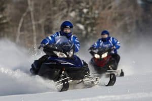 Snowmobiling in Maine