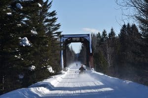 Snowmobiling in Washburn, Maine - Click on the image above to access more Maine winter images.