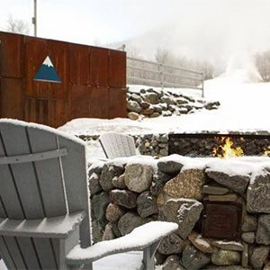 A great spot to warm up at Sugarloaf. Click on the image above for more Maine winter photos - Click on the image above to access more Maine winter images.