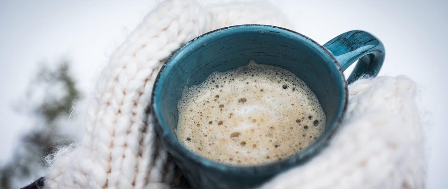 Hot chocolate and mittens